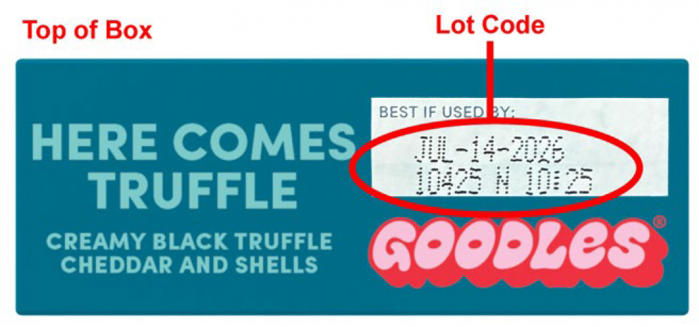 Gooder Foods recalls Goodles Here Comes Truffle – Creamy Truffle Flavored Cheddar and Shells due to Undeclared Cashews Gooder Foods recalls Goodles Here Comes Truffle – Creamy Truffle Flavored Cheddar and Shells due to Undeclared Cashews