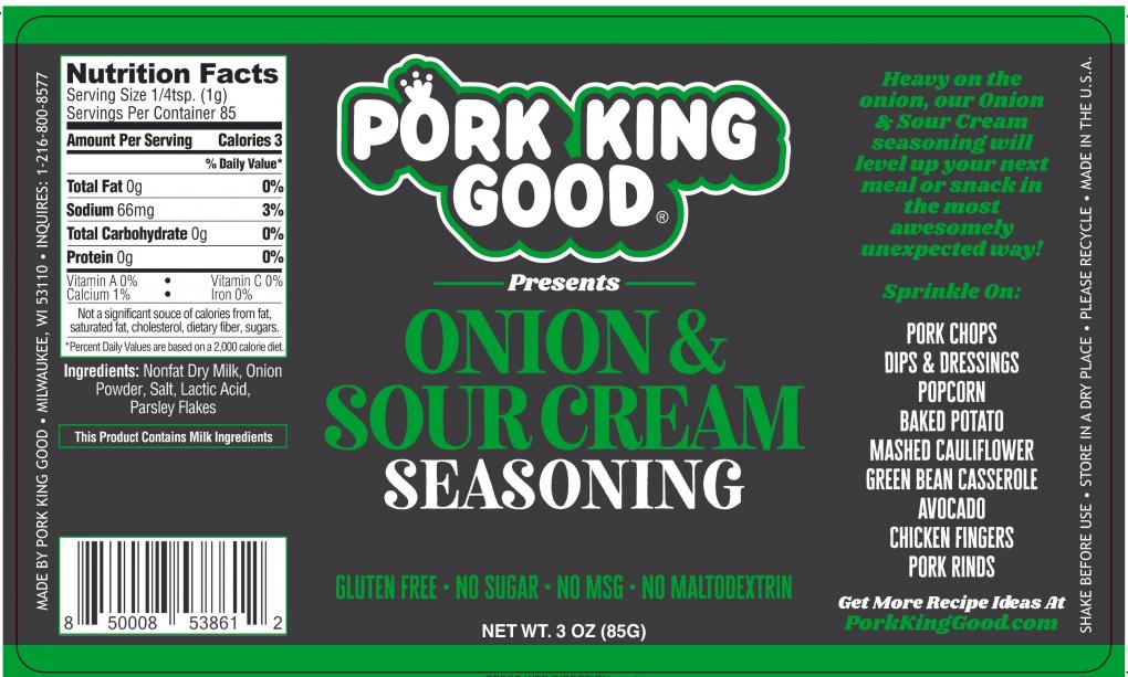 Pork King Good Issues Voluntary Recall of Certain Sour Cream & Onion Pork Rinds and Seasoning Due to Potential Salmonella Risk