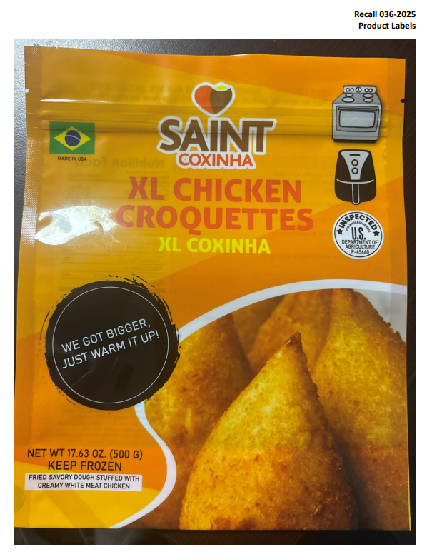 Brazilian Taste Recalls Frozen Chicken and Beef Croquette Products Due to Misbranding and an Undeclared Allergen