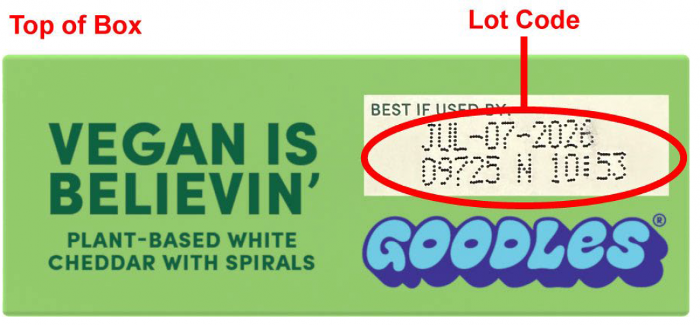 Gooder Foods recalls Goodles Vegan is Believin’ – Plant Based White Cheddar with Spirals due to Undeclared Milk Gooder Foods recalls Goodles Vegan is Believin’ – Plant Based White Cheddar with Spirals due to Undeclared Milk