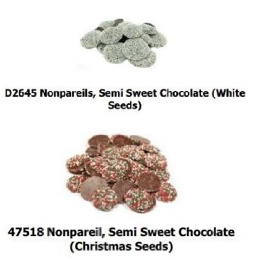 Nonpareil chocolate products recalled due to undeclared milk