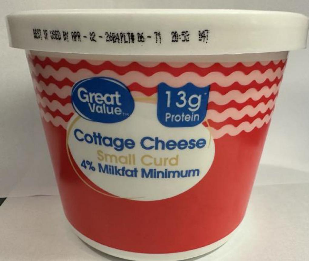 Saputo USA Recalls Great Value Cottage Cheese Because of Possible Health Risk