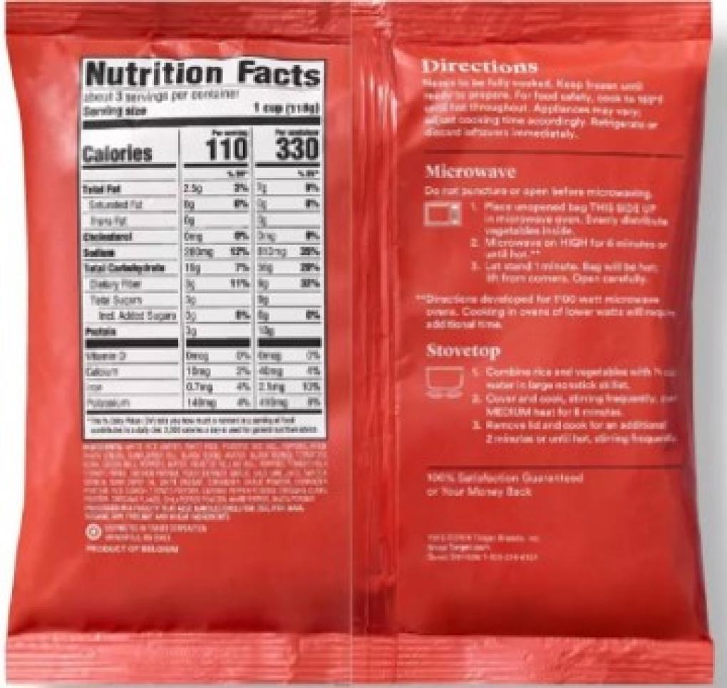 One Frozen LLC recalls Frozen Southwest Style Burrito Bowl Blend due to Undeclared Shrimp Allergen