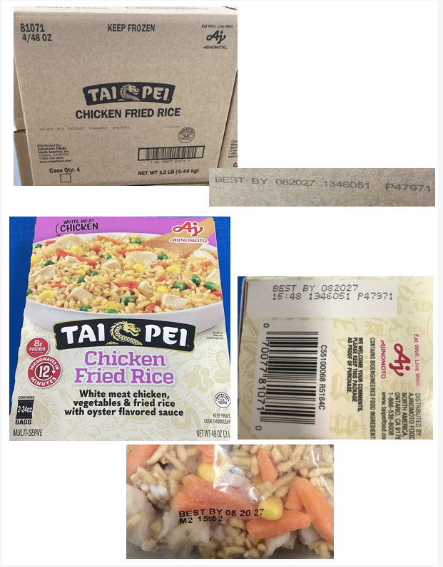 Ajinomoto Foods North America, Inc. EXPANDS Recall due to Possible Foreign Matter Contamination