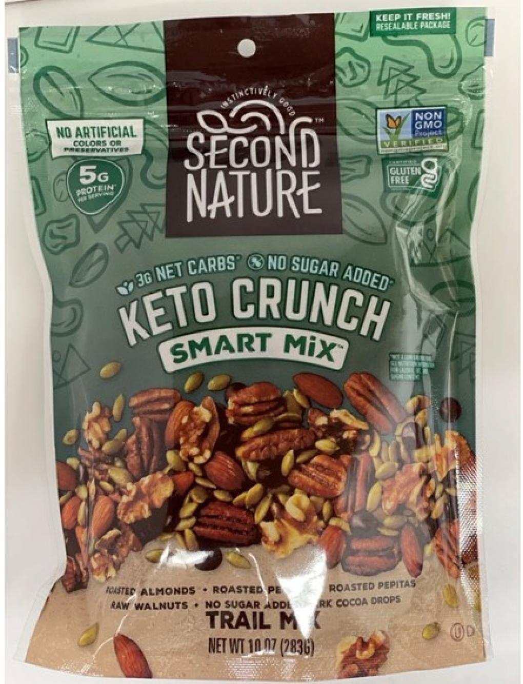 Second Nature Brands Issues Allergy Alert on Undeclared Cashews, Pistachios, and Cherries in Keto Crunch Smart Mix