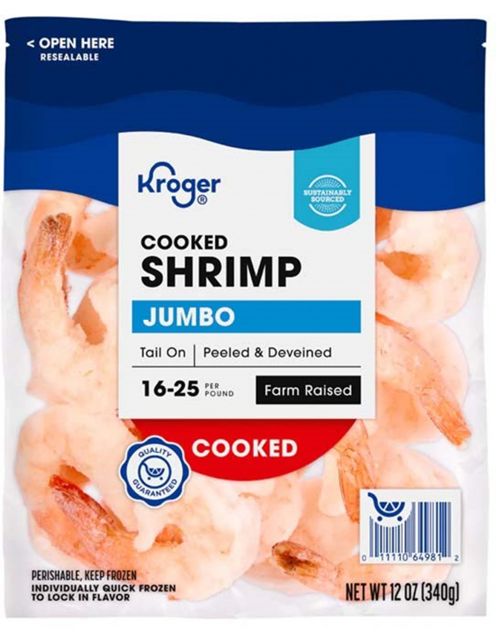 Aquastar (USA) Corp Recalls Kroger Frozen Raw EZ Peel, Kroger Mercado Frozen Cooked Shrimp, and Aquastar Raw Shrimp Skewers Because of Possible Health Risk