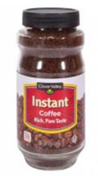 Clover Valley Instant Coffee recalled due to potential glass