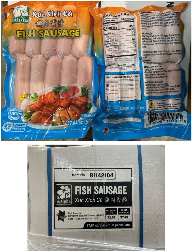 Additional Siluriformes fish products recalled due to ineligible export Additional Siluriformes fish products recalled due to ineligible export