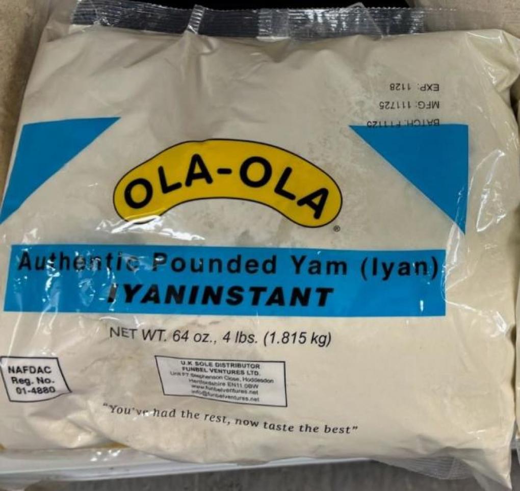 Faysu Inc., dba Yusol International Foods Recalls OLA-OLA POUNDED YAM Due to Undeclared Milk Allergen Faysu Inc., dba Yusol International Foods Recalls OLA-OLA POUNDED YAM Due to Undeclared Milk Allergen