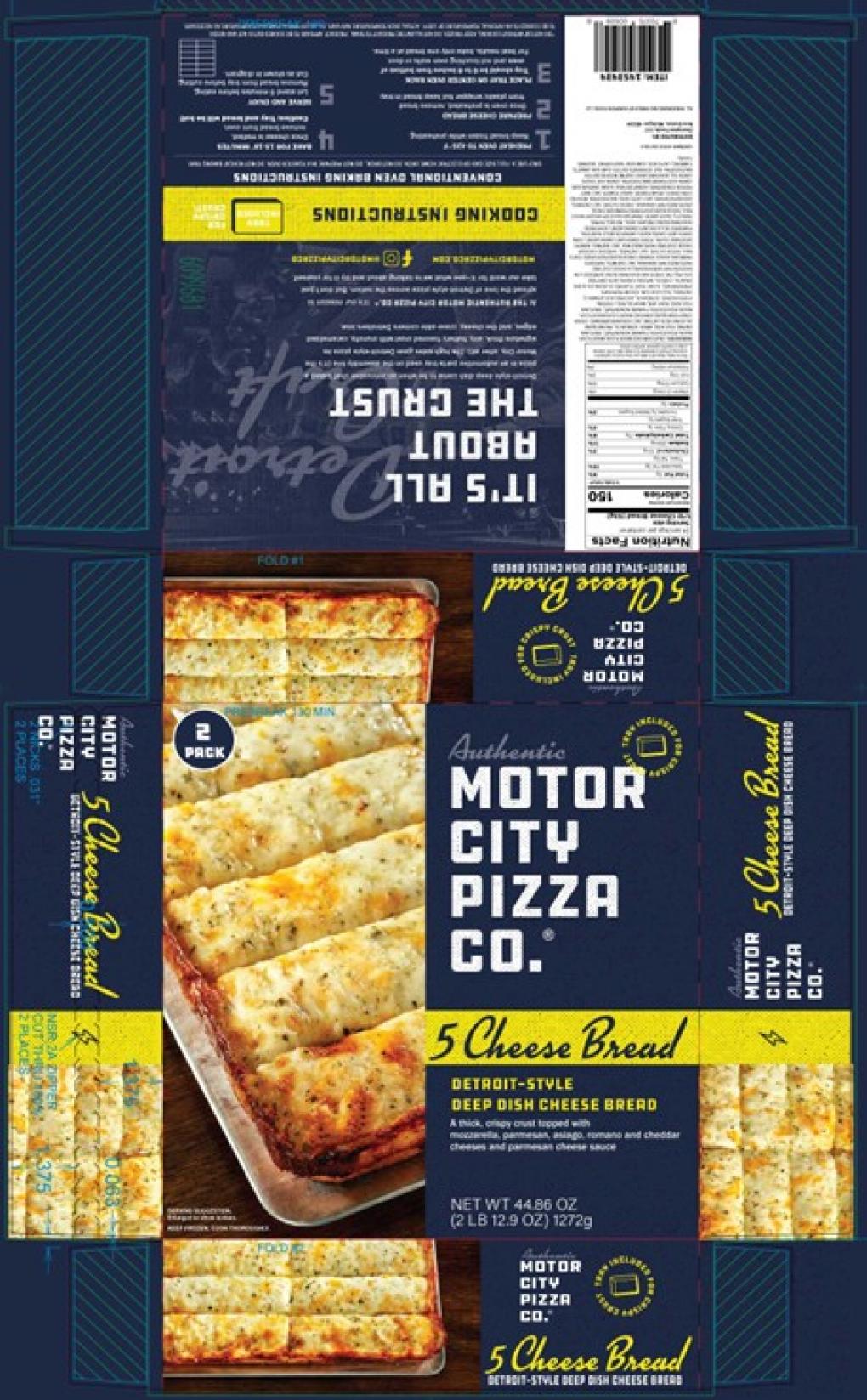 Champion Foods Recalls Some Batches of Motor City Pizza Co. 5 Cheese Bread Because of Possible Health Risk Champion Foods Recalls Some Batches of Motor City Pizza Co. 5 Cheese Bread Because of Possible Health Risk