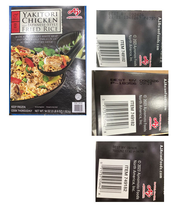 Ajinomoto Foods North America, Inc. EXPANDS Recall due to Possible Foreign Matter Contamination Ajinomoto Foods North America, Inc. EXPANDS Recall due to Possible Foreign Matter Contamination