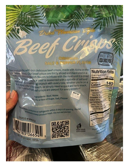 FSIS Issues Public Health Alert for Ready-To-Eat Beef Jerky Products Due to Misbranding and Undeclared Allergen FSIS Issues Public Health Alert for Ready-To-Eat Beef Jerky Products Due to Misbranding and Undeclared Allergen