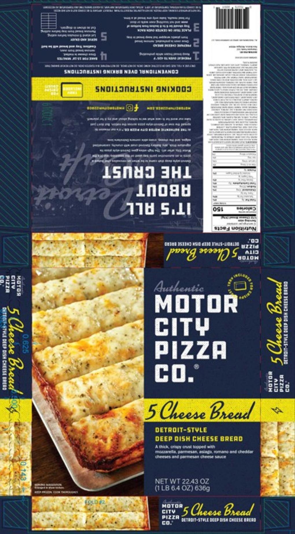 Champion Foods Recalls Some Batches of Motor City Pizza Co. 5 Cheese Bread Because of Possible Health Risk Champion Foods Recalls Some Batches of Motor City Pizza Co. 5 Cheese Bread Because of Possible Health Risk