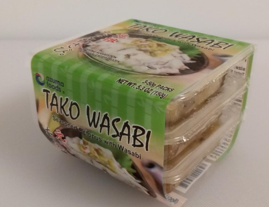 Azuma Foods International, Inc. Issues Allergy Alert on Undeclared Fish in Tako Wasabi Azuma Foods International, Inc. Issues Allergy Alert on Undeclared Fish in Tako Wasabi