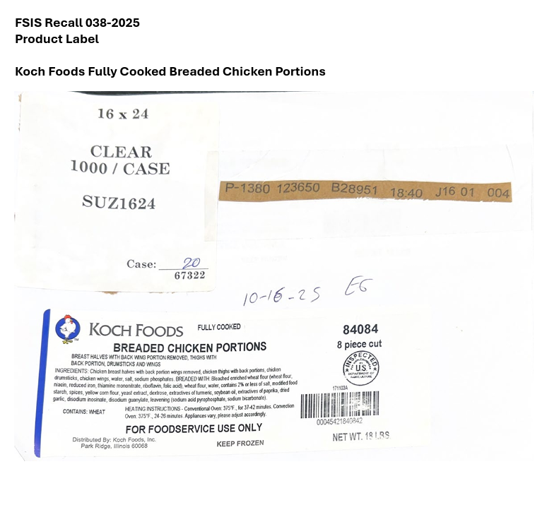 Suzanna’s Kitchen Recalls Fully Cooked Breaded Chicken Products Due to Misbranding and an Undeclared Allergen Suzanna’s Kitchen Recalls Fully Cooked Breaded Chicken Products Due to Misbranding and an Undeclared Allergen