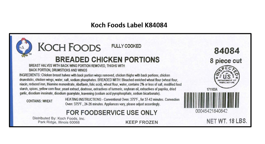 Suzanna’s Kitchen Recalls Fully Cooked Breaded Chicken Products Due to Misbranding and an Undeclared Allergen Suzanna’s Kitchen Recalls Fully Cooked Breaded Chicken Products Due to Misbranding and an Undeclared Allergen