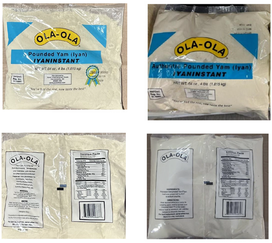 Fayus Inc., dba Yusol International Foods Expands Recall of OLA-OLA POUNDED YAM Due to Undeclared Milk Allergen Fayus Inc., dba Yusol International Foods Expands Recall of OLA-OLA POUNDED YAM Due to Undeclared Milk Allergen