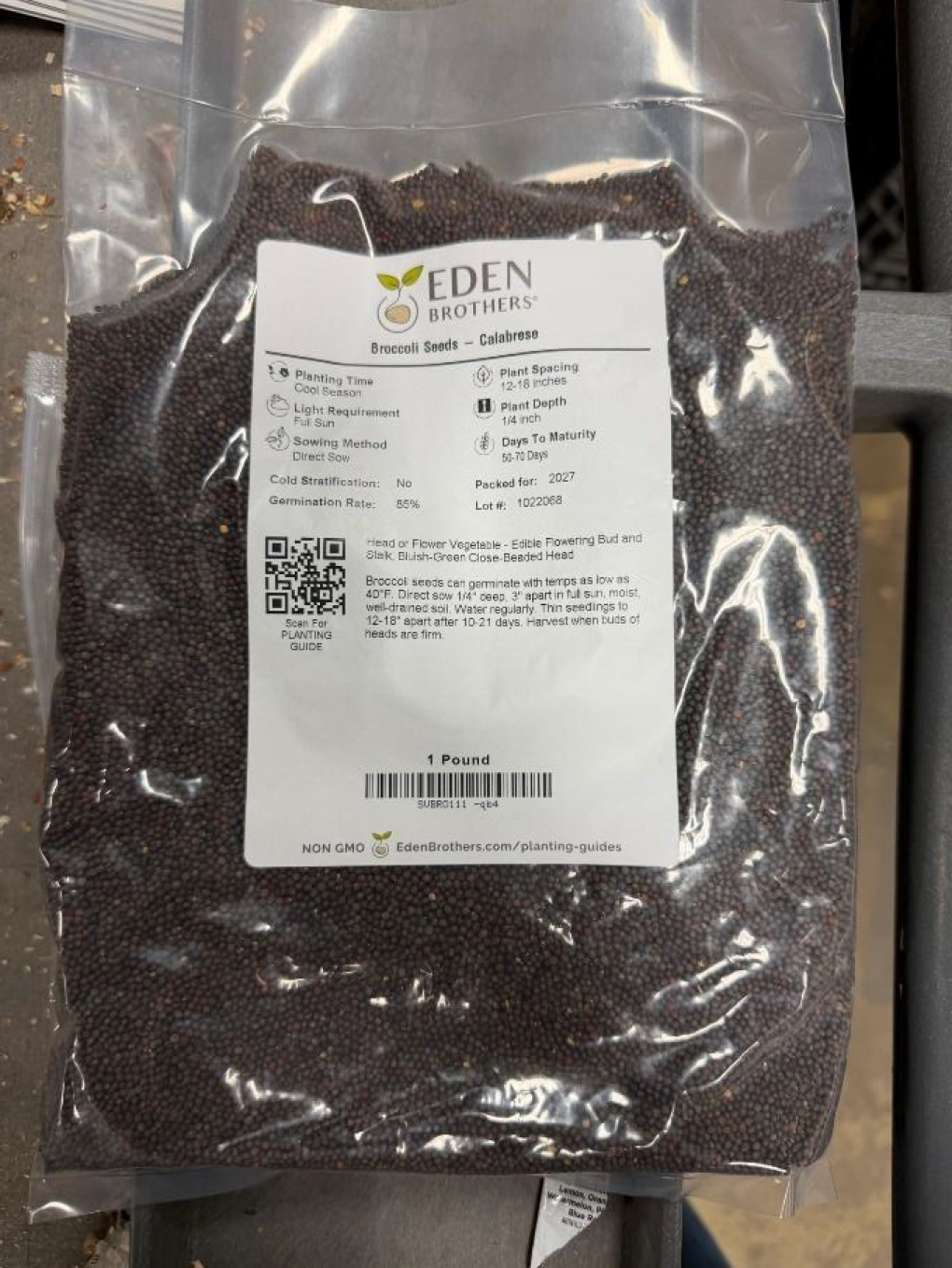 Eden Brothers Recalls Calabrese Broccoli Seeds Due to Possible Salmonella Contamination Eden Brothers Recalls Calabrese Broccoli Seeds Due to Possible Salmonella Contamination